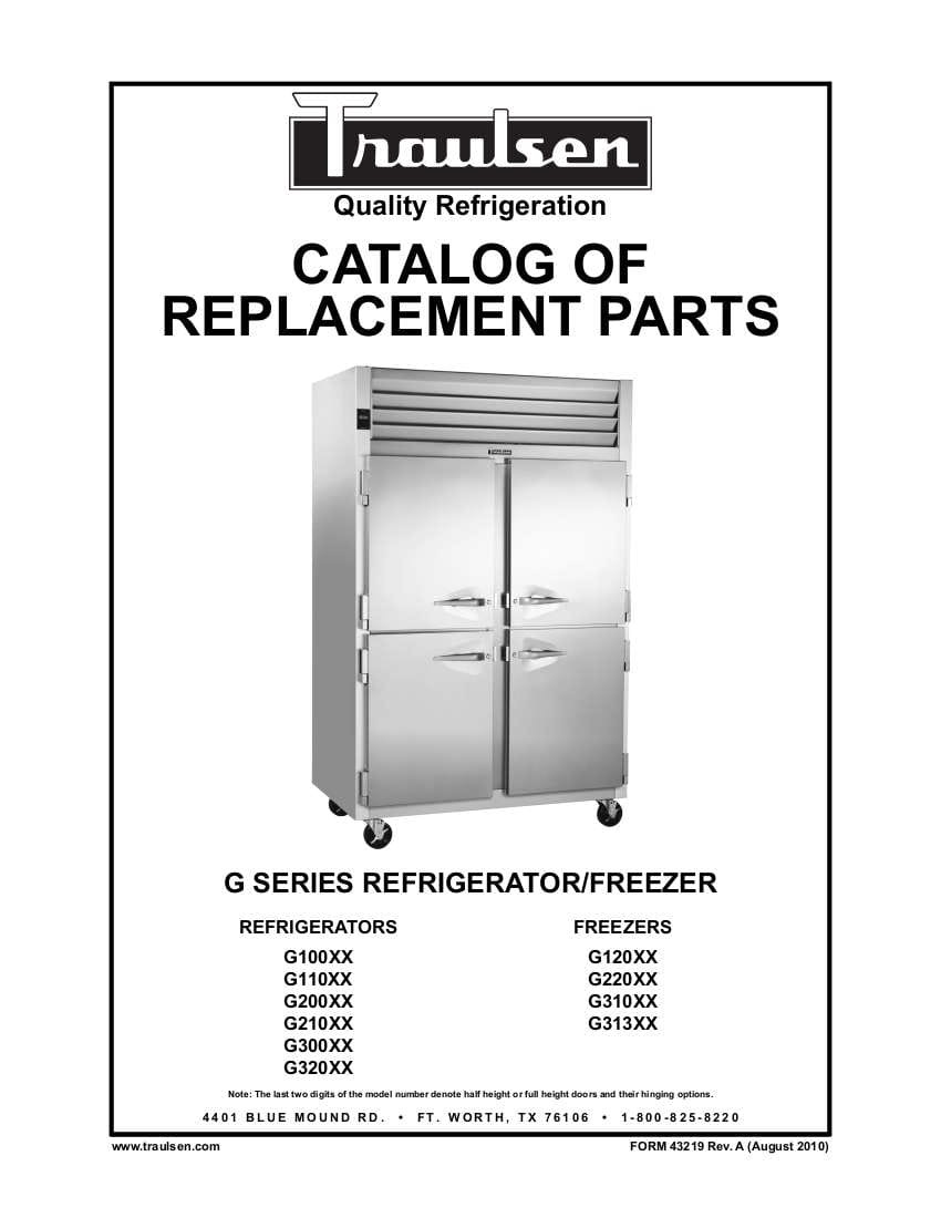 • large high humidity evaporator coil outside the food . Traulsen Parts Manual