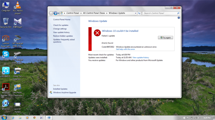 How to Fix 80072ee2 Update Error in Windows 10