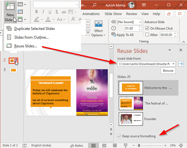 How to combine multiple PowerPoint Presentations
