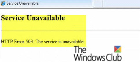 Web apps HTTP Error 503 and WAS event 5189 on Windows 10