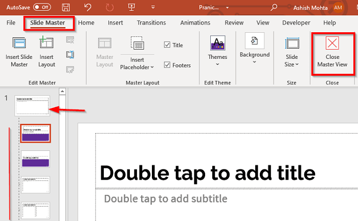 How to change the formatting of the complete PowerPoint Presentation