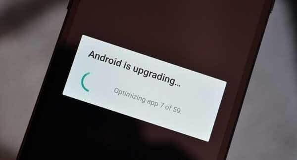 How to fix error ‘Android is starting optimizing app