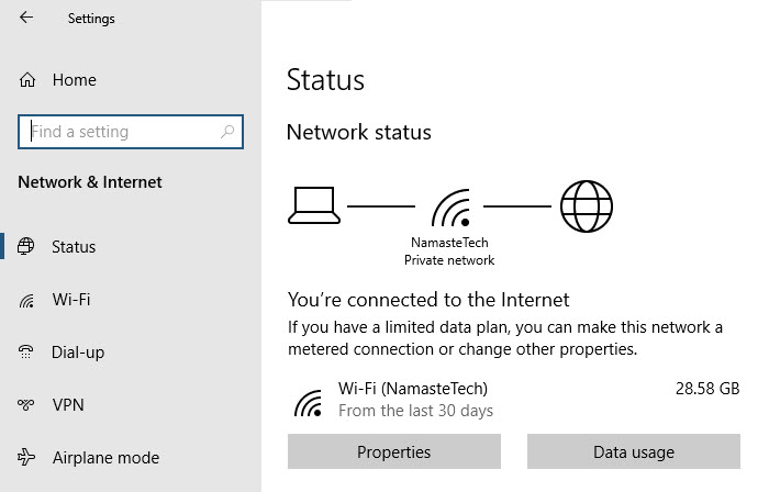 How to manage the Data Usage Limit on Windows 10