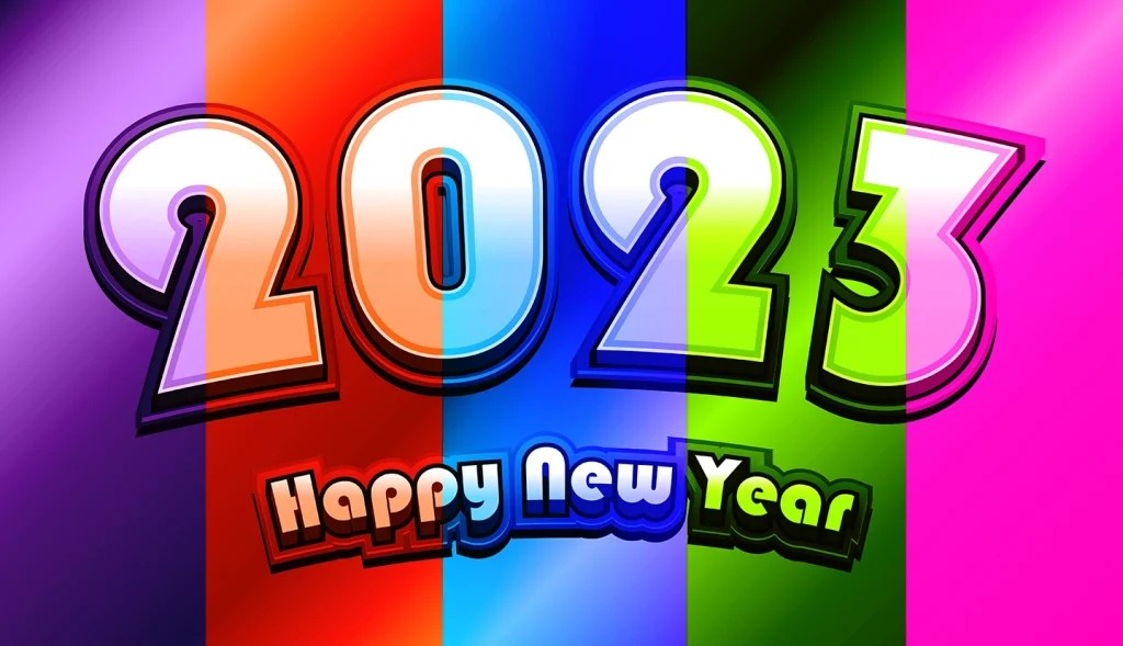 219371 colorful new year background 2023 vector