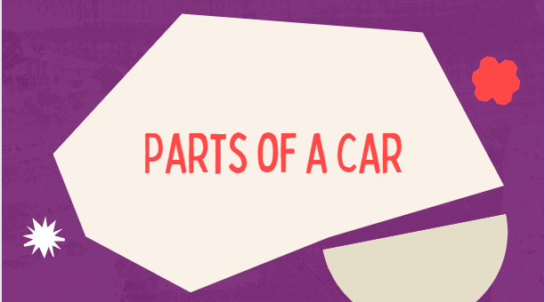 Parts of a car in French