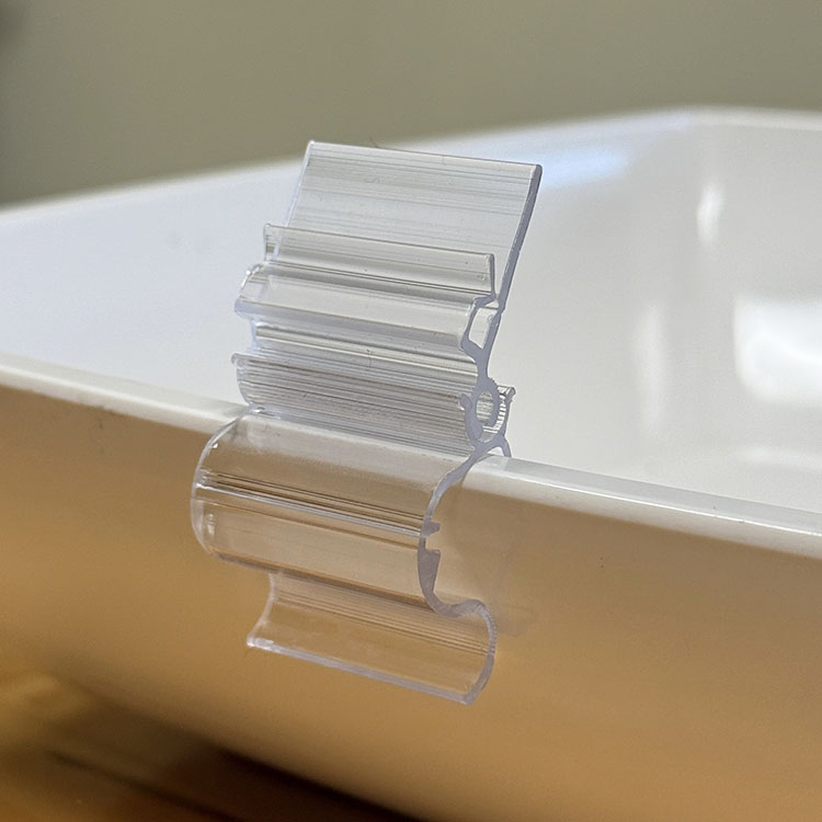 THS View-Lok™ Tag Holder, Snap-In Design, Clear - Image 4