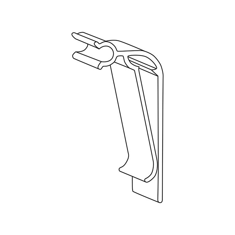 PFC View-Lok™ Plastic Floral Clip for Floral Buckets, Clear - Image 1