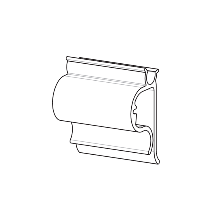 PPC View-Lok™ Plastic Pan Clip, Clear - Image 1