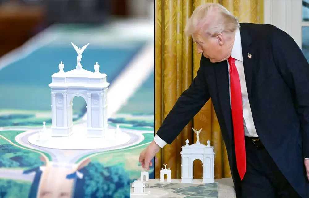 Trump Planning To Use Money For Child Victims To Build His Gaudy Arch