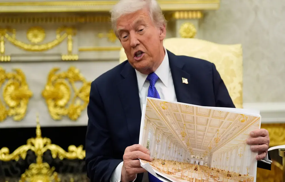 Enraged Trump Says People Opposed To Him Building A Ballroom Are ‘Treasonists’