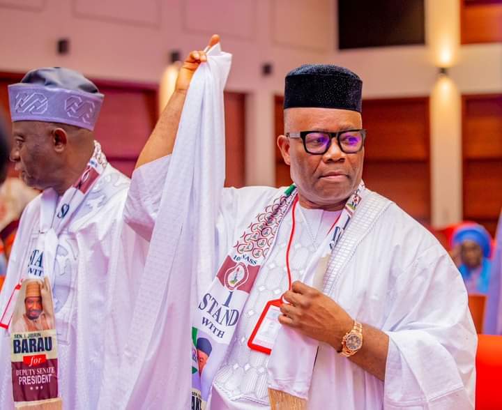 Breaking: Akpabio Is New Senate President, Defeats Yari