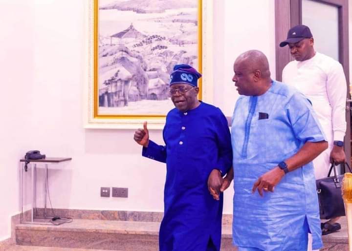 Tinubu Receives In Audience ex-Gov James Ibori [Photos]