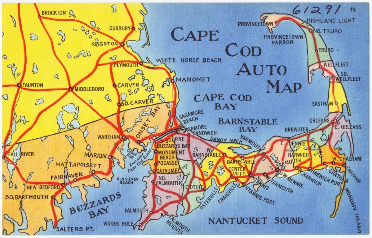 Road Map Of Cape Cod Where Is Cape Cod Map Auto 