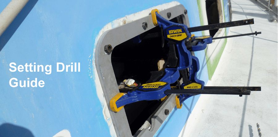 image of the preparation process for the new new found metal portlights on a cascade 42.