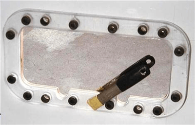 image of step 1 set the template for Tri-Matrix portlight installation