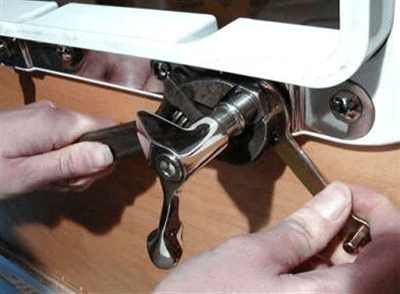 image of step 11 lock dog jam nut for Tri-Matrix portlight installation