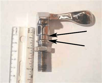 image of step 8b set cam dog for Tri-Matrix portlight installation