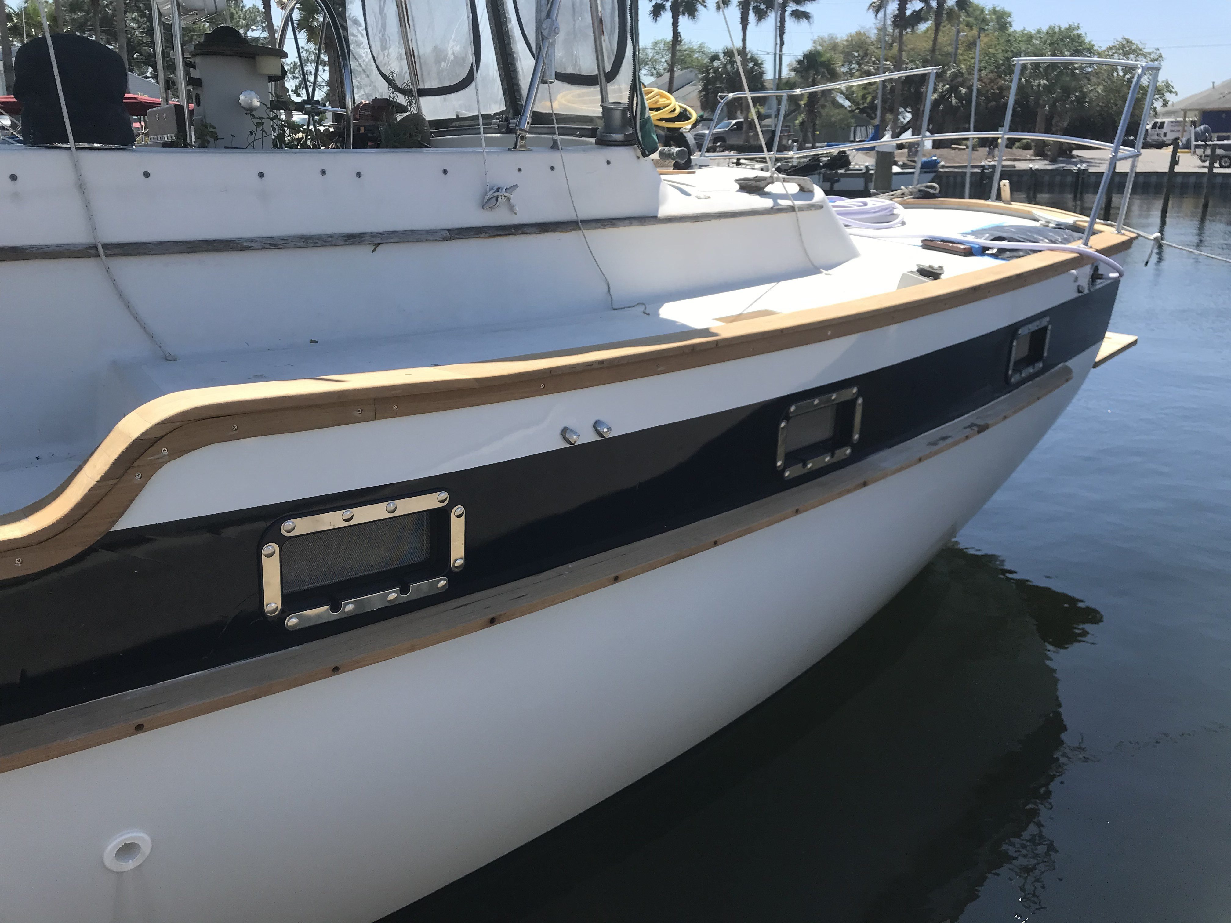 photo of Roy Tucker's boat after New Found Metal Portlights