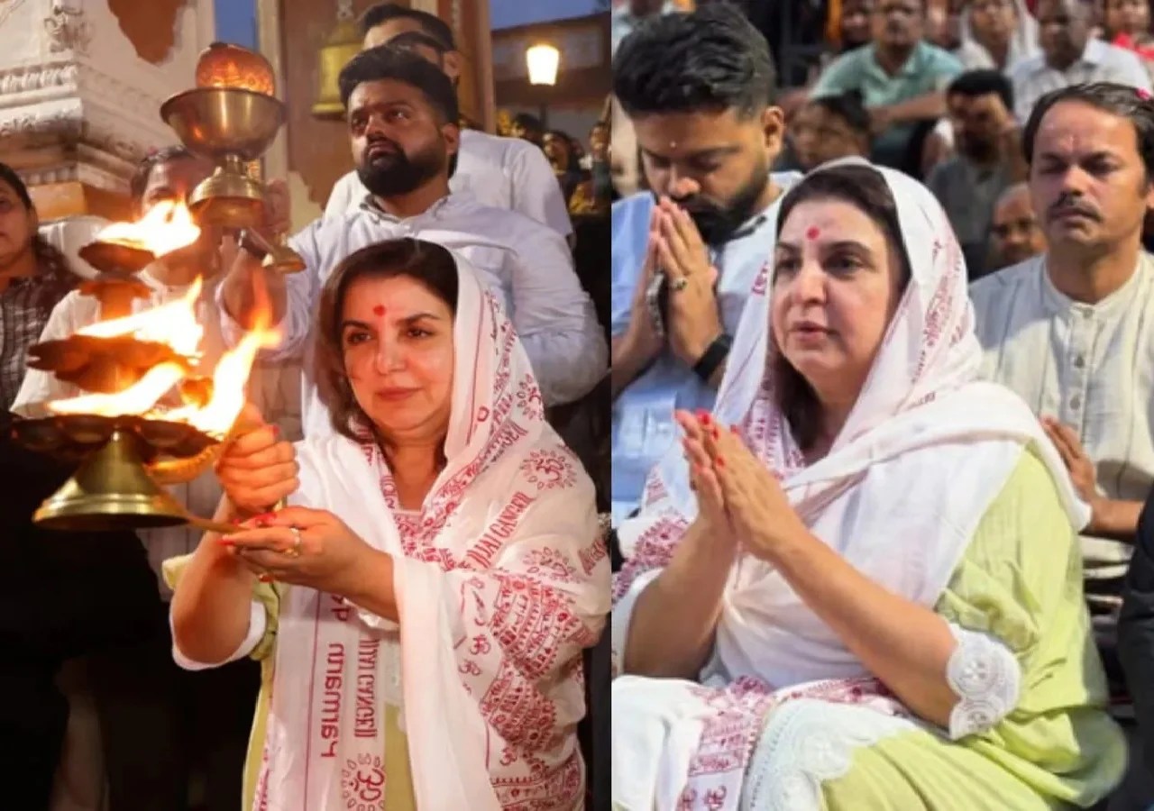 फराह खान पहली बार पहुंचीं ऋषिकेश, गंगा आरती को बताया ‘जादुई’, दिलीप संग तस्वीरें वायरल
