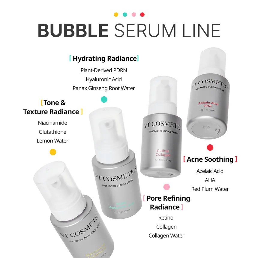 VT PDRN Hyaluronic Mint Micro Bubble Serum