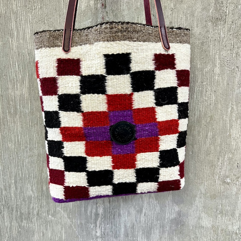 Kestrel Leather | Handwoven Navajo Totes
