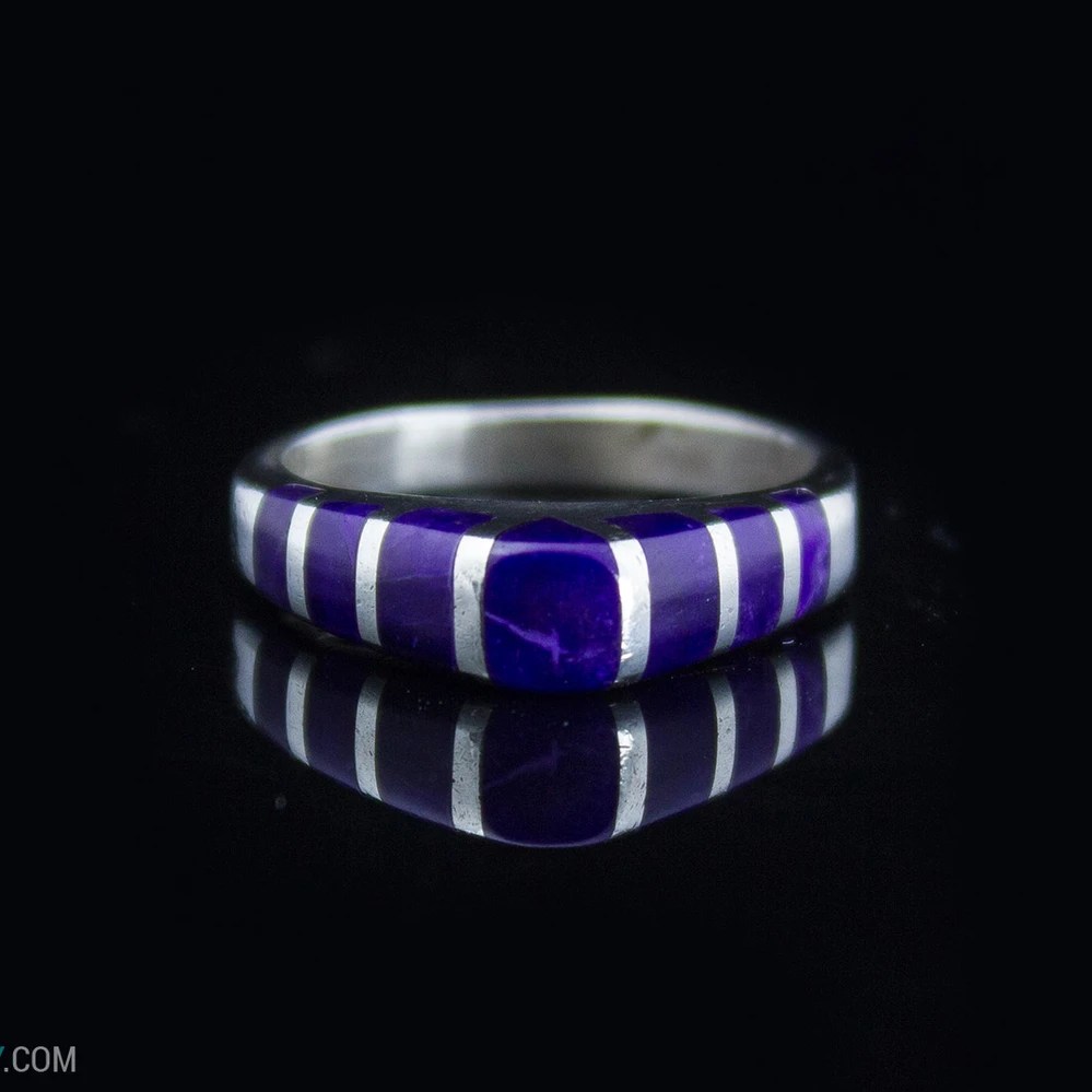 Sugilite Inlay Ring