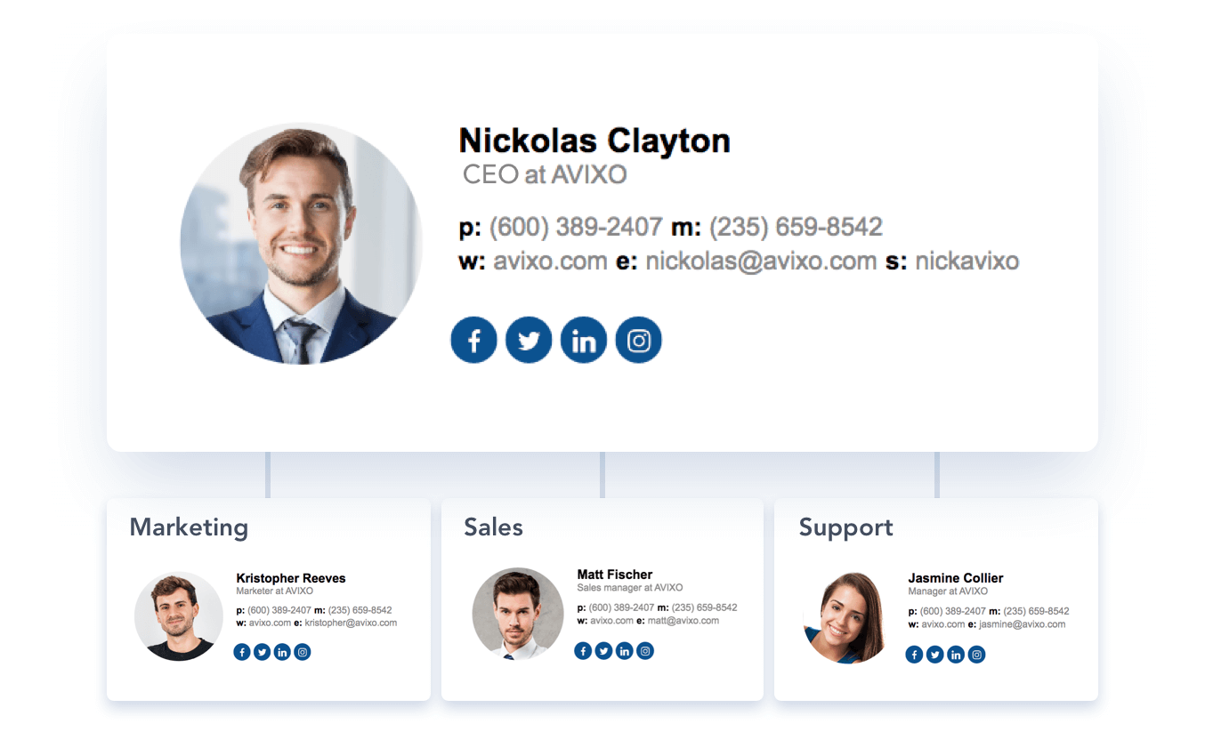 Free Email Signature Generator With Signature Templates Newoldstamp