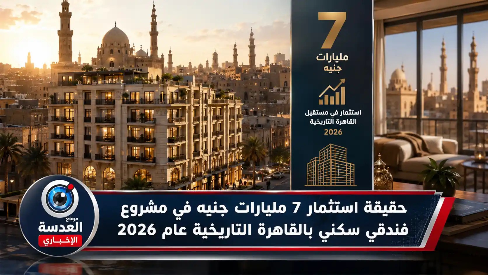 صندوق التنمية الحضرية ينفي استثمار 7 مليارات جنيه في مشروع فندقي سكني بالقاهرة التاريخية