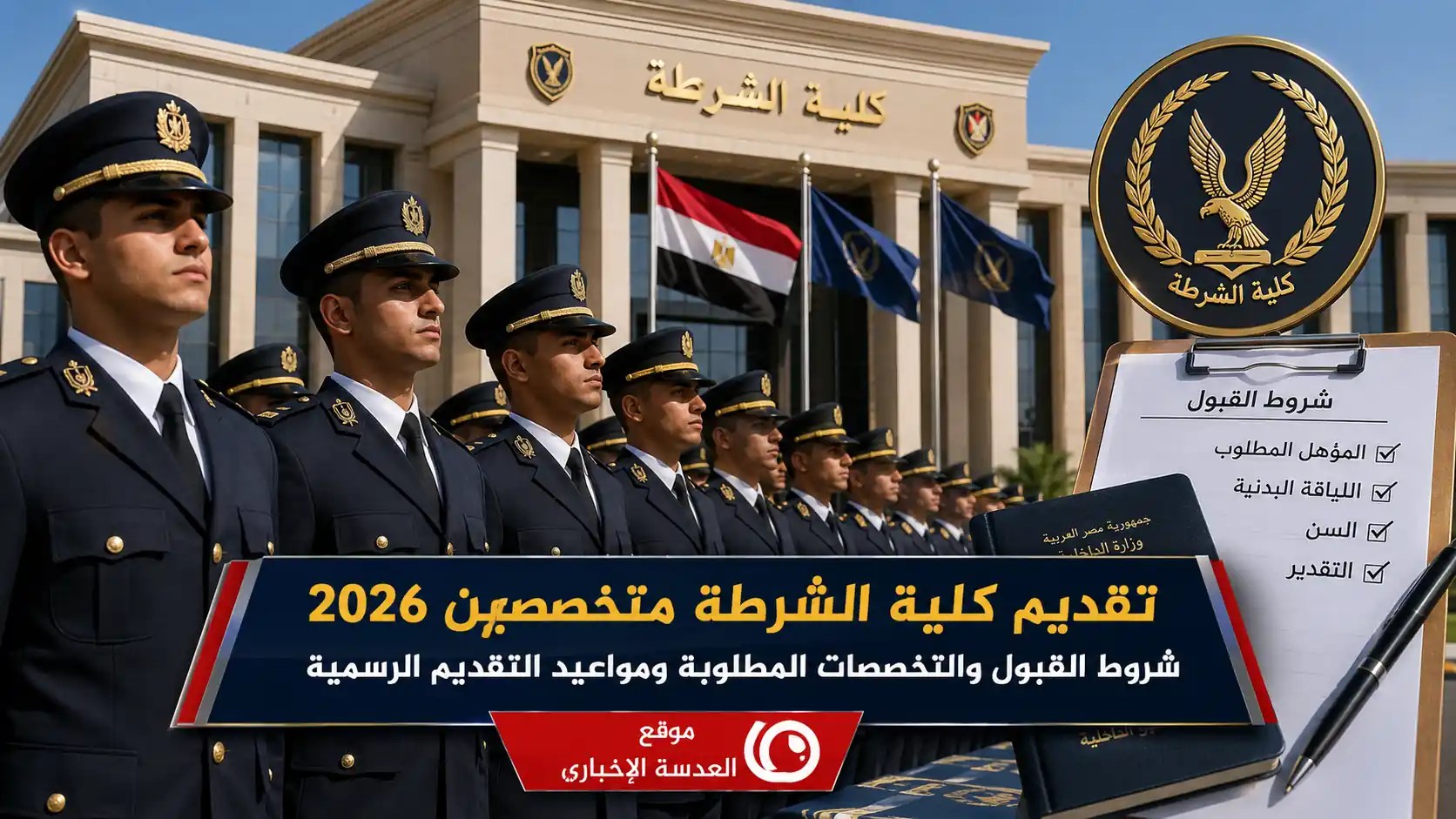 تقديم كلية الشرطة متخصصين 2026 شروط القبول والتسجيل الإلكتروني في أكاديمية الشرطة المصرية