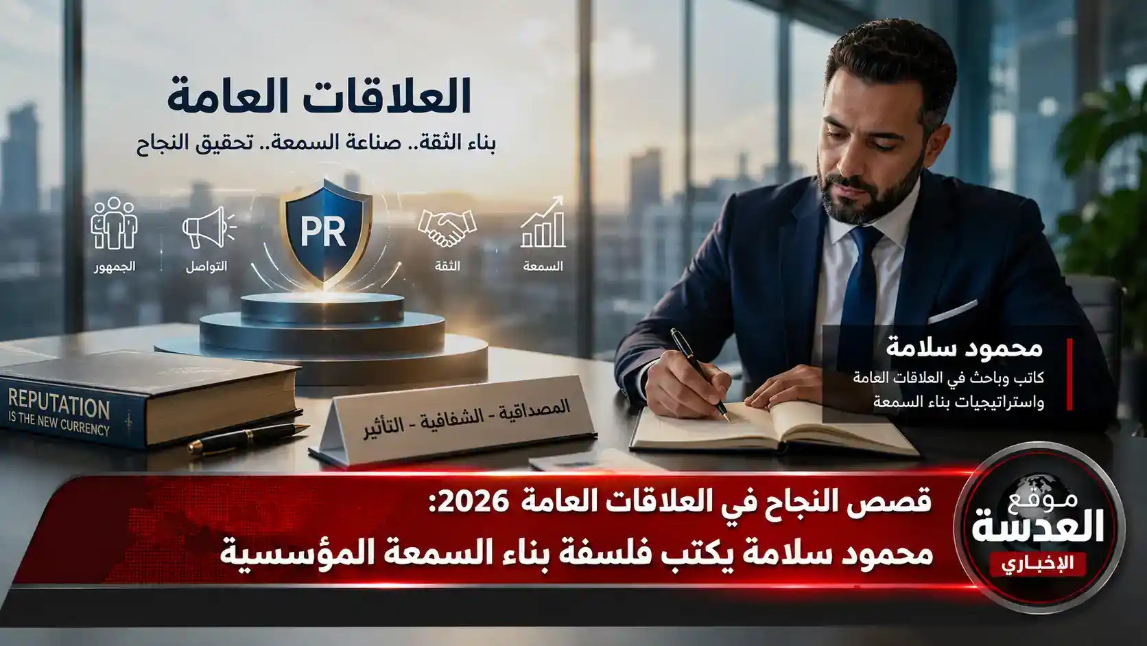 محمود سلامة الخبير الاستراتيجي في مجال العلاقات العامة والاتصال المؤسسي لعام 2026