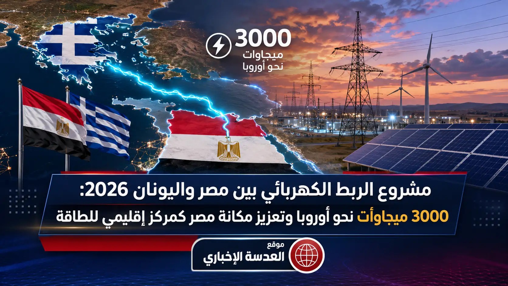 اجتماع وزير الكهرباء الدكتور محمود عصمت مع ممثلي شركة كوبولوزيس اليونانية لمتابعة مشروع الربط الكهربائي بين مصر واليونان 2026