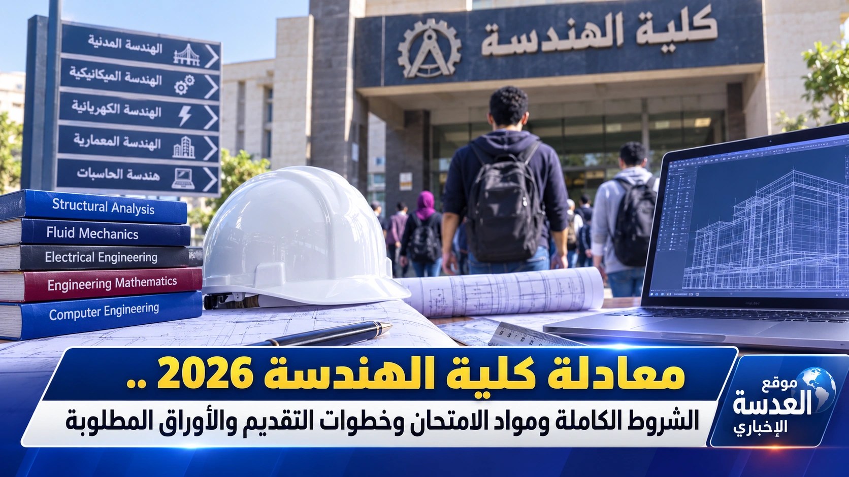 معادلة كلية الهندسة 2026 للطلاب الحاصلين على الدبلومات والمعاهد الفنية الصناعية