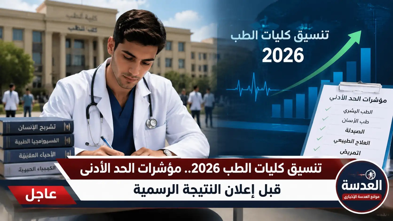 تنسيق كليات الطب 2026 والحدود الدنيا المتوقعة للقبول في الجامعات الحكومية