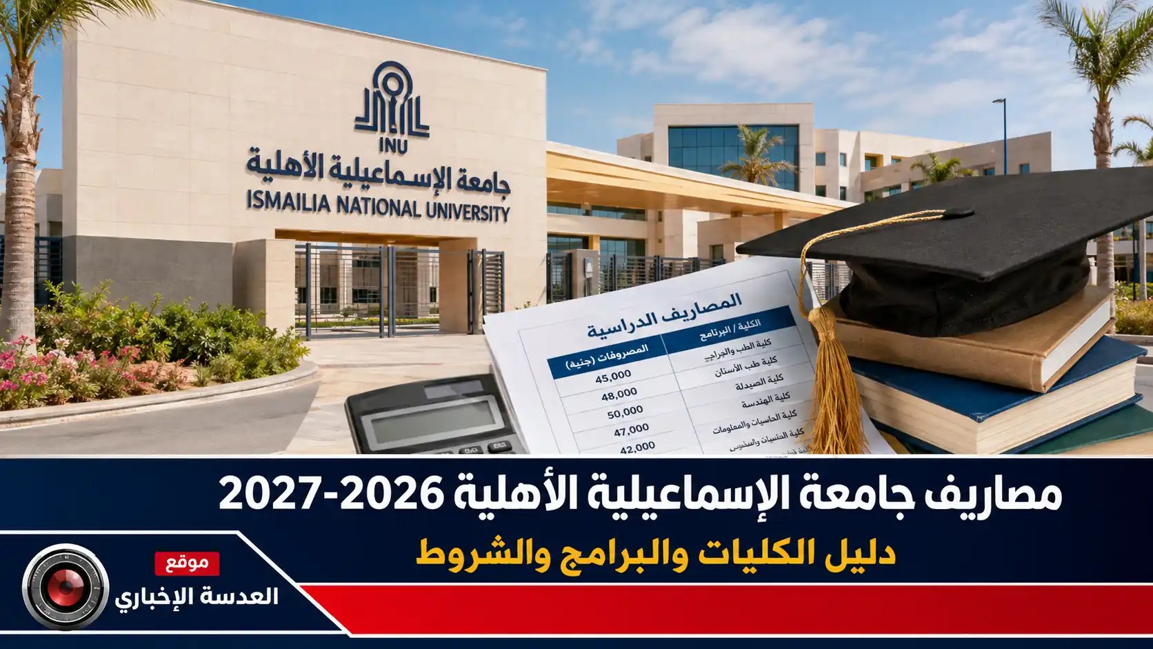 مصاريف جامعة الإسماعيلية الأهلية 2026-2027 لجميع الكليات والبرامج الدراسية