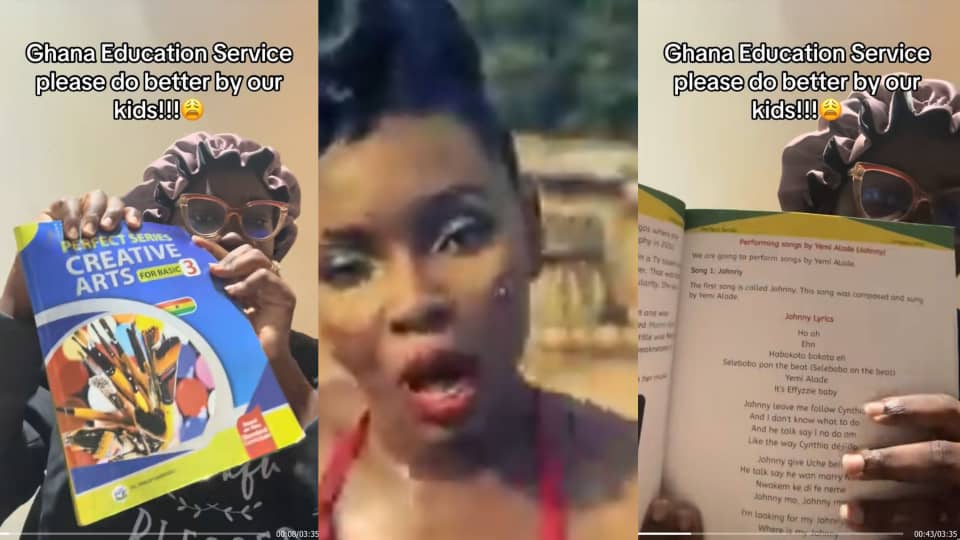 Concerned Mother Quizzes Ghana Education Service after seeing Yemi Alade’s “Johnny” full lyrics in her daughter’s Primary 3 Creative Arts Book.