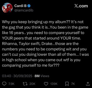 Pop lovers woke up to a beef between two of the industry’s biggest female rappers, Cardi B and Nicki Minaj beefing on X. This why Cardi B and Nicki Minaj are beefing on X