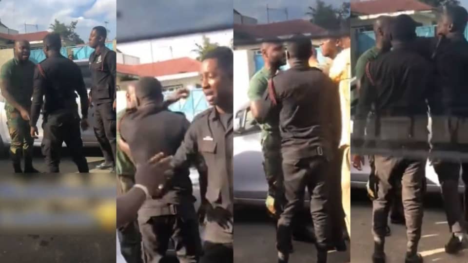 2 Police Men Clash with 1 Soldier over Reckless Driving.