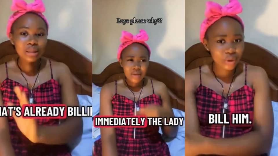 Lady asks why men think women are about to bill them when they talk about problems