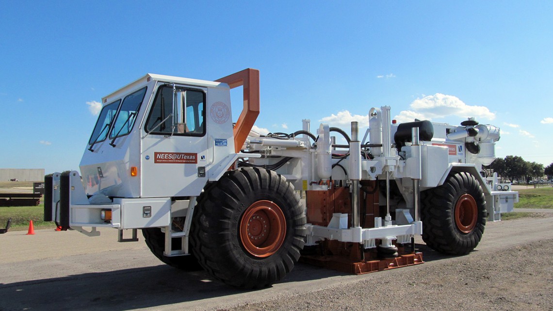 Vibroseis truck – known as T-Rex – sciencesprings
