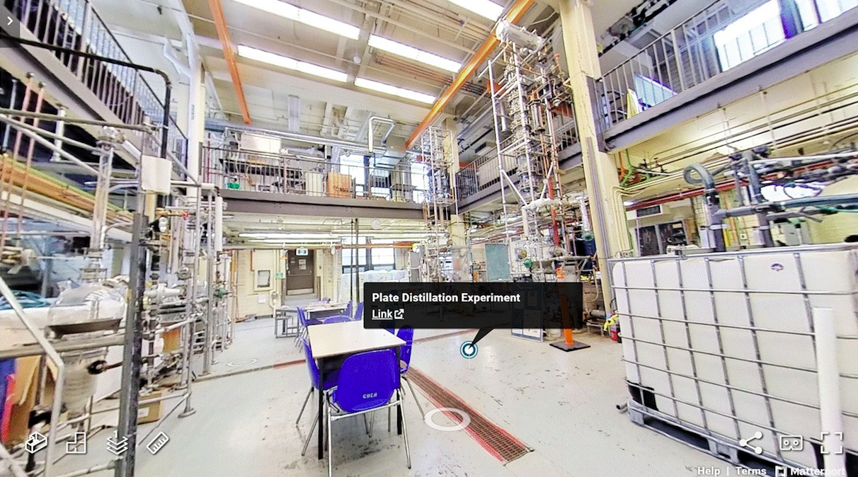 Virtual reality makes unique chemical engineering lab accessible from
