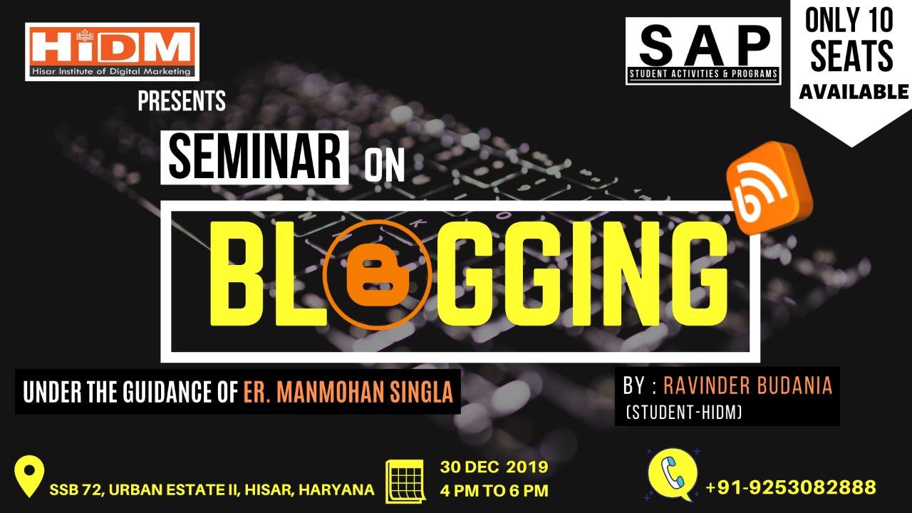 blogging seminar