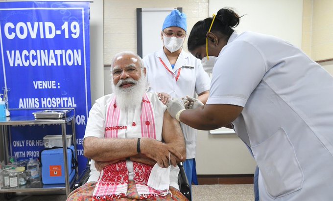 COVID19 vaccination PM MODI