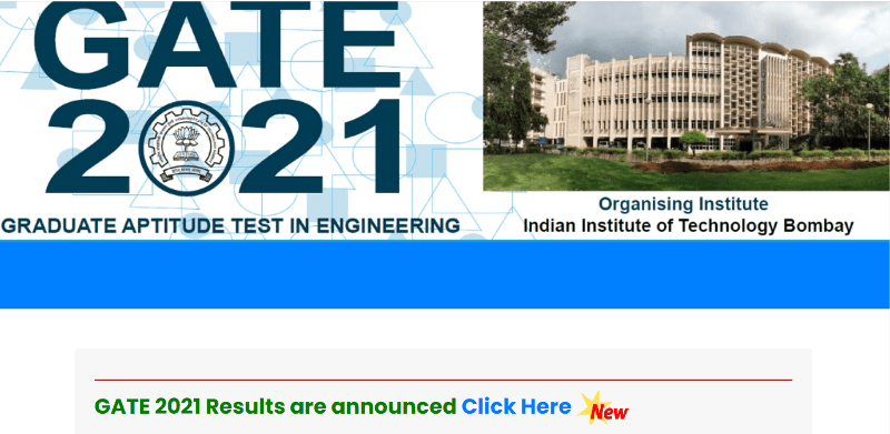 GATE 2021 Result