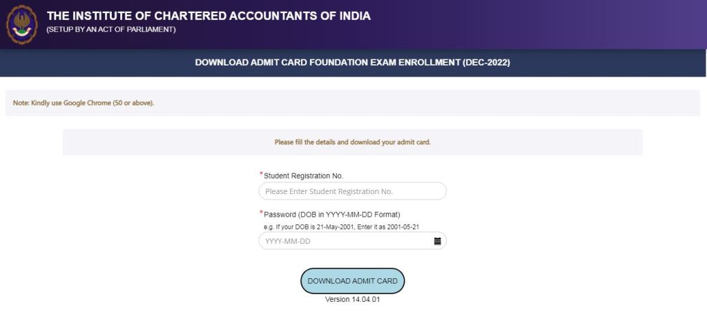 ICAI CA Foundation Dec 2022