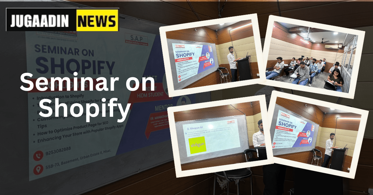 Digital Marketing Seminar Fest 2024: Seminar on Shopify held at HiDM