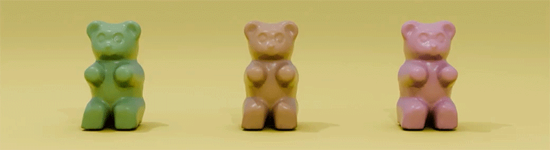 Ositos de goma ondulados
