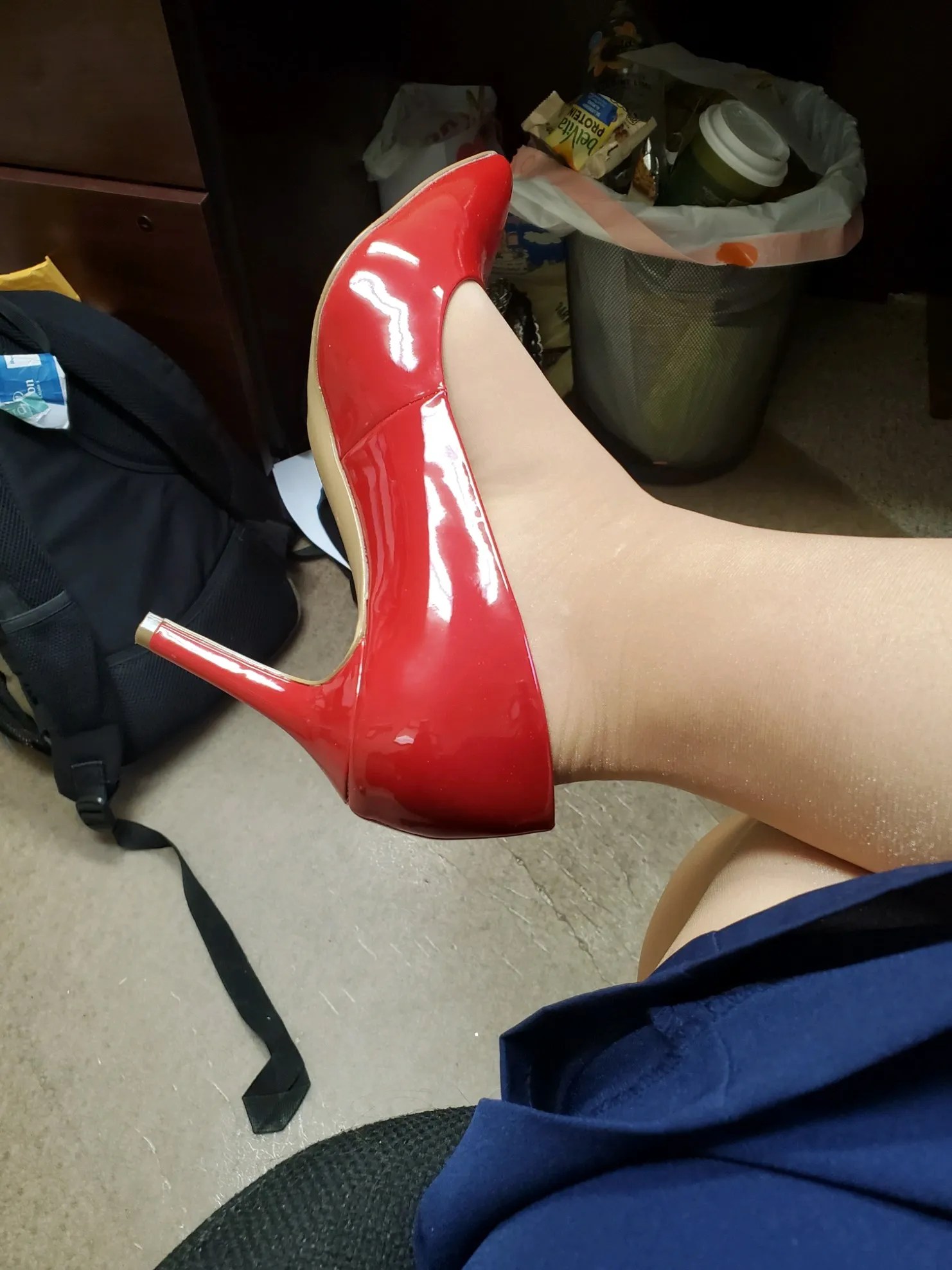 red shoes