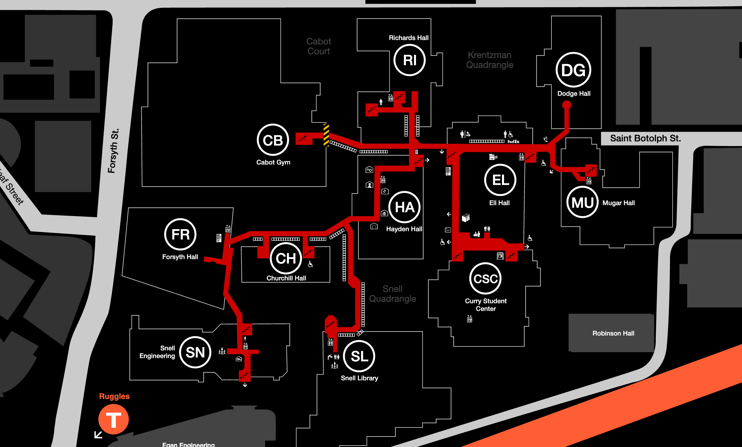 Which Building Cannot Be Reached Via The Tunnels Tunnels Map 