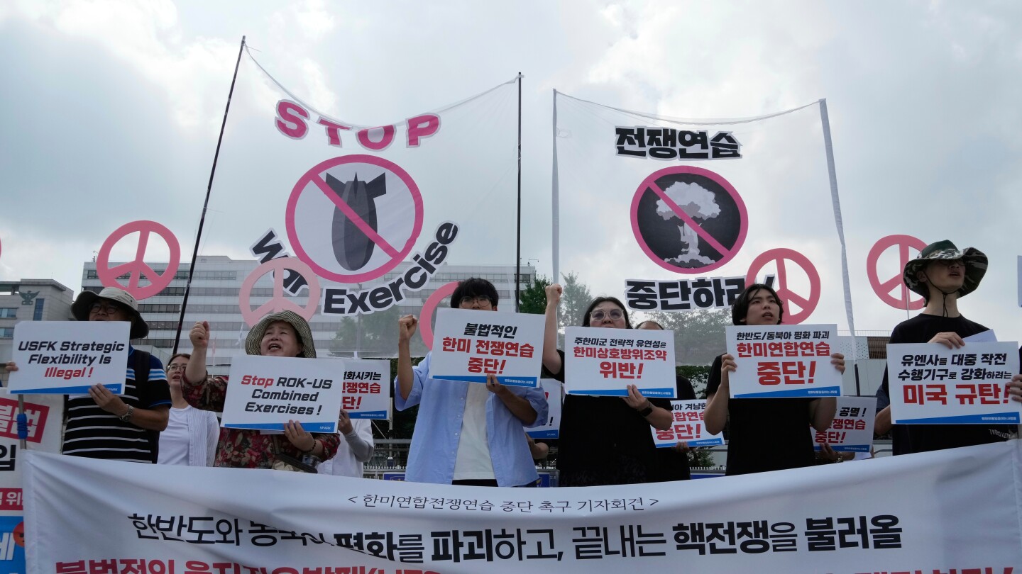 South korea and us launch annual military exercises amid north korean threats