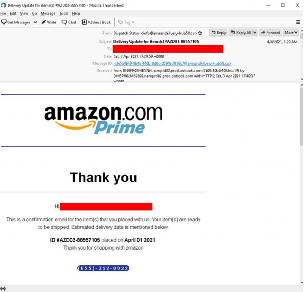 [scam alert] amazon prime email scam